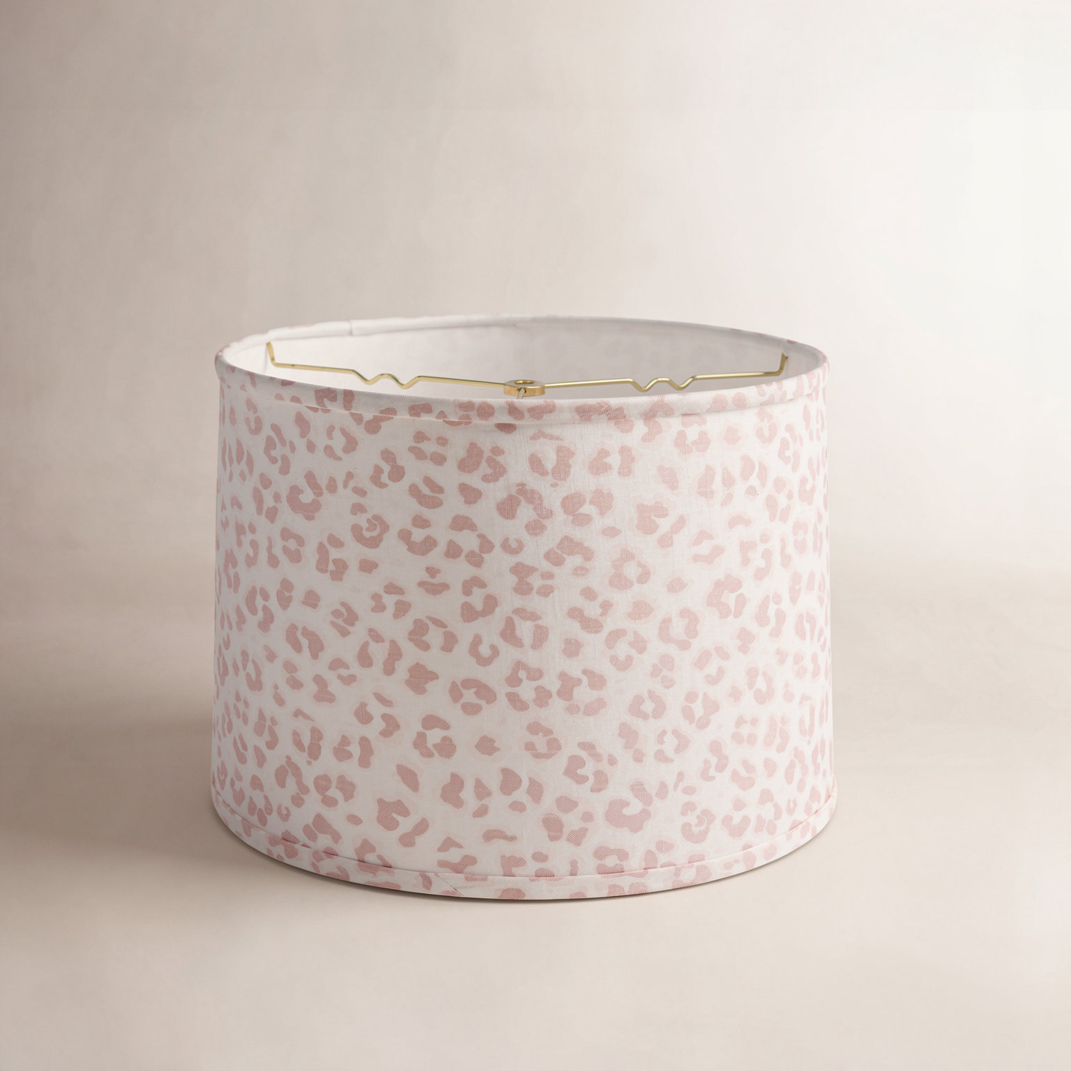 Drum Hardback Lamp Shade, 10" H x 14" W x 14" D, Pink