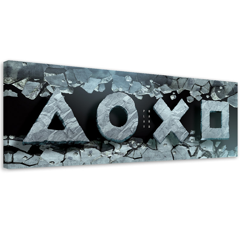 Picture For Gamers - No Frame Panoramic Print on Canvas, 50cm H x 150cm W