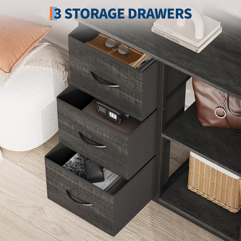 69.9cm Wide 3 -Drawer Steel File Cabinet, Black