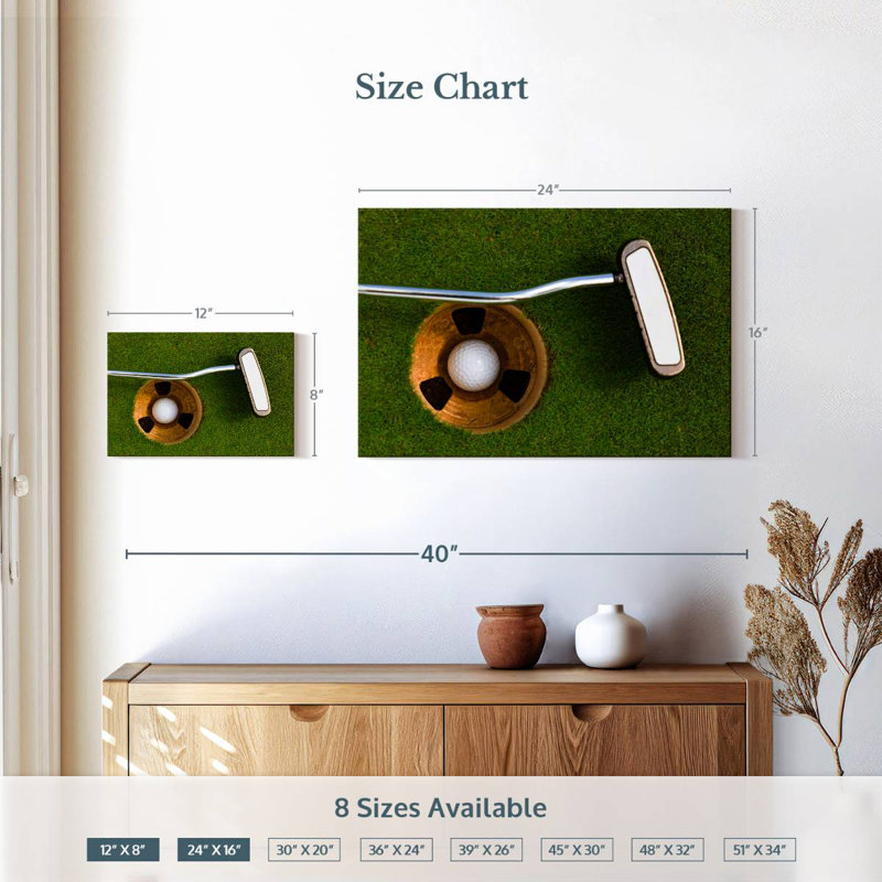 Golf Putt Score, 16" H x 24" W