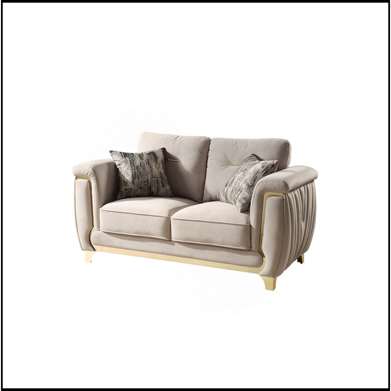 Causeuse en tissu Leena