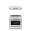 Cosmo 2 Piece Kitchen Appliance Package with 36'' Dual Fuel Freestanding Dual Fuel Under Cabinet Range Hood