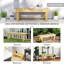 Banc de jardin en bois Carnahagh