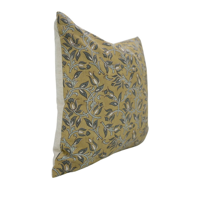 Housse de coussin Fabcline - Luxal Home Decor Accent - Kamal Dutta, H 20 po x l 12 po, Forme rectangulaire