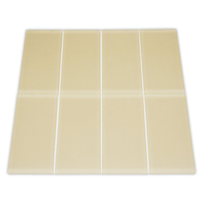 Earth 3" x 6" Glass Mosaic Tile - Matte Finish Mesh Backed Waterproof Ideal for Backsplashes 1 sq ft