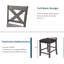 Ensemble de table de bar en bois rustique à hauteur de comptoir 5 pièces avec 4 chaises pour salle à manger TopMAX-1108330041-1108330020-1108330021