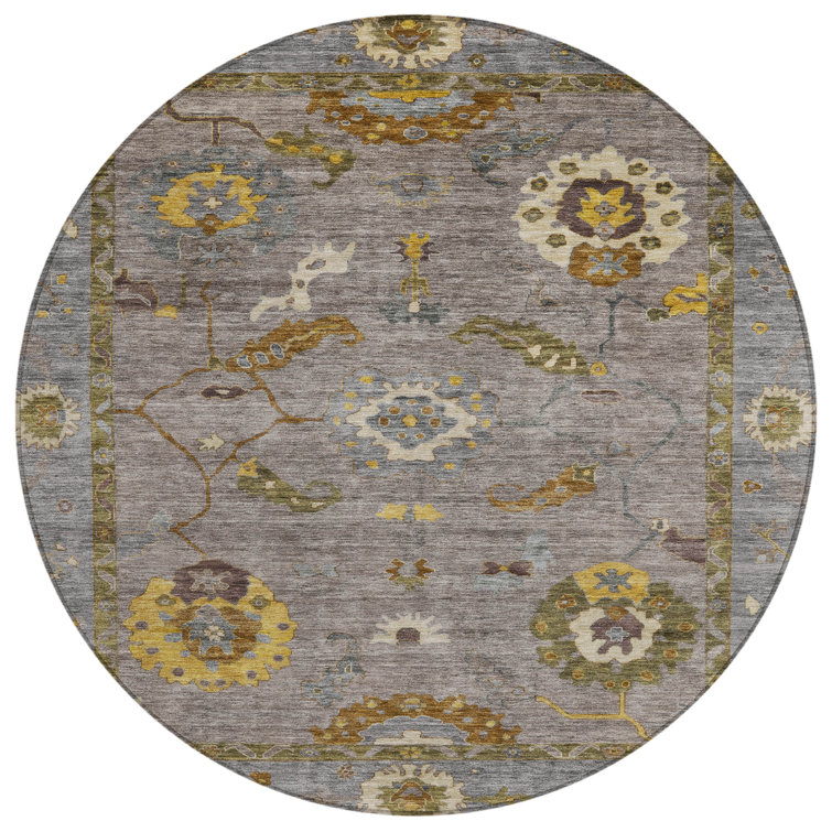 Machine Washable Indoor/Outdoor Kaczor ACN2229 Global Rug