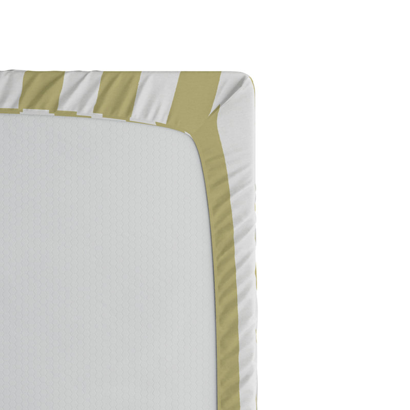 Microfiber Striped Fitted Sheet, Full Fitted Sheet