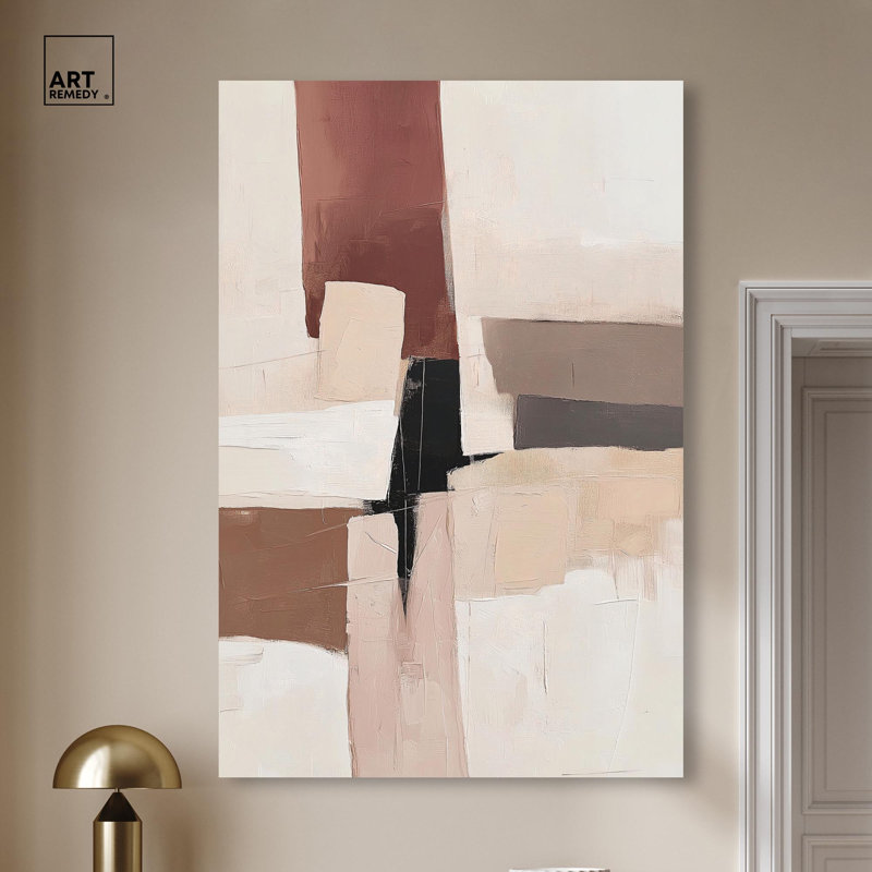 "Plaster Collage III", reproduction d'art sur toile par Art Remedy, galerie tendue, 36 x 54, H 54 po x l 36 po