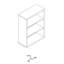 Stampa 113cm H x 80cm W Standard Bookcase