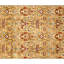 Hand Knotted Wool Area Rug in Gold