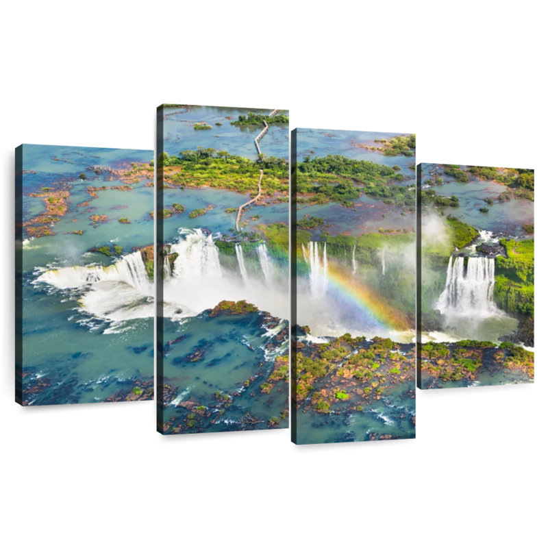 Alvord arc-en-ciel sur les chutes d'Iguazu, H 18 po x l 30 po