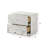 Ultra Modern White Finish Stylish Nightstand with 2x Drawers Embossed Lines Design Contemporary Bedroom Furniture 1pc Bedside Cabinet