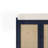 Rattan bench with storage cabinet