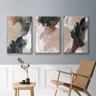 " Unbleached Neutrals IV " 3 - Pieces