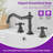2-handle Bathroom Faucet with Drain Assembly-101559142