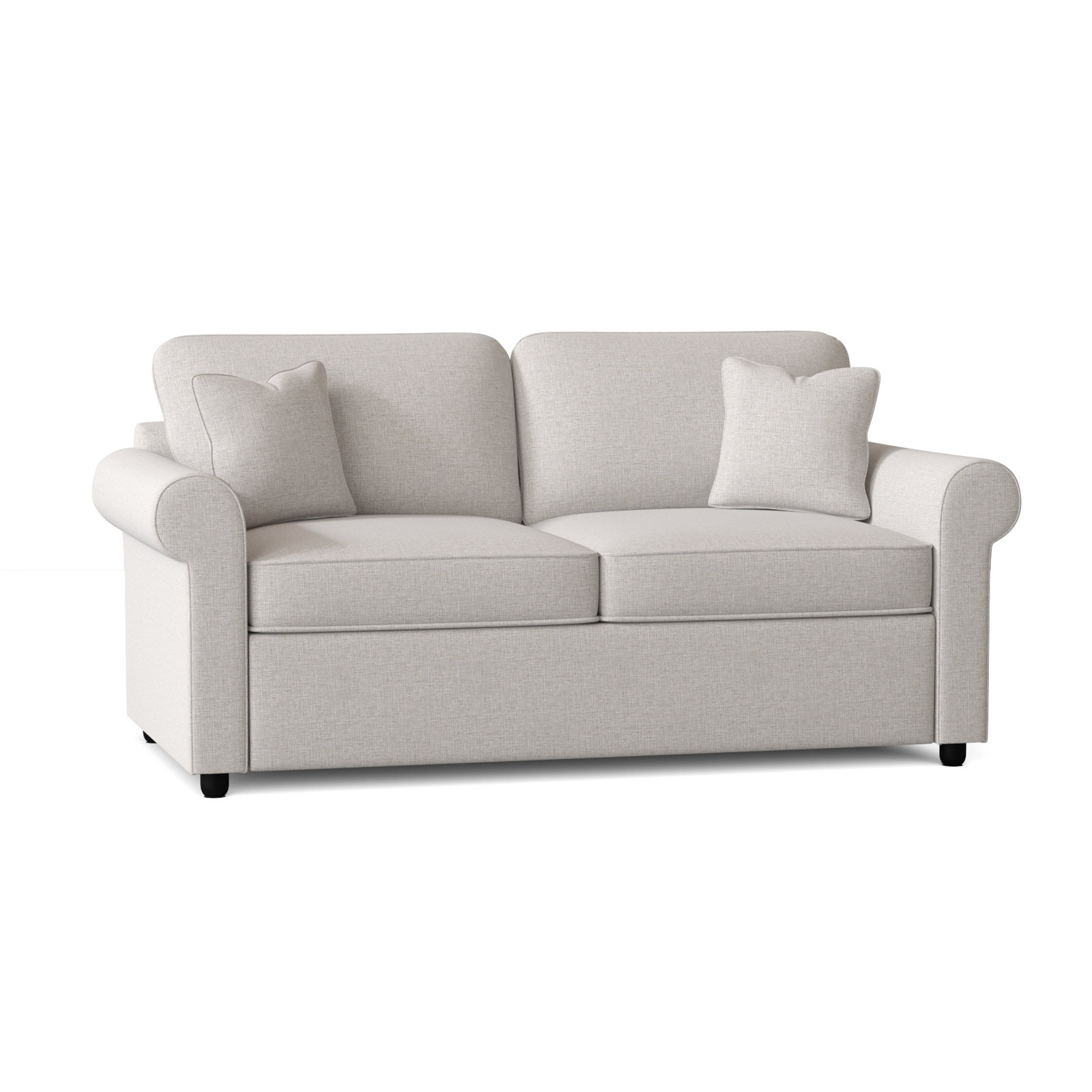 Warrington 76'' Upholstered Sofa, Dursky Ivory