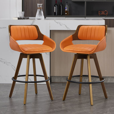 Swivel Upholstered Counter & Bar Stool