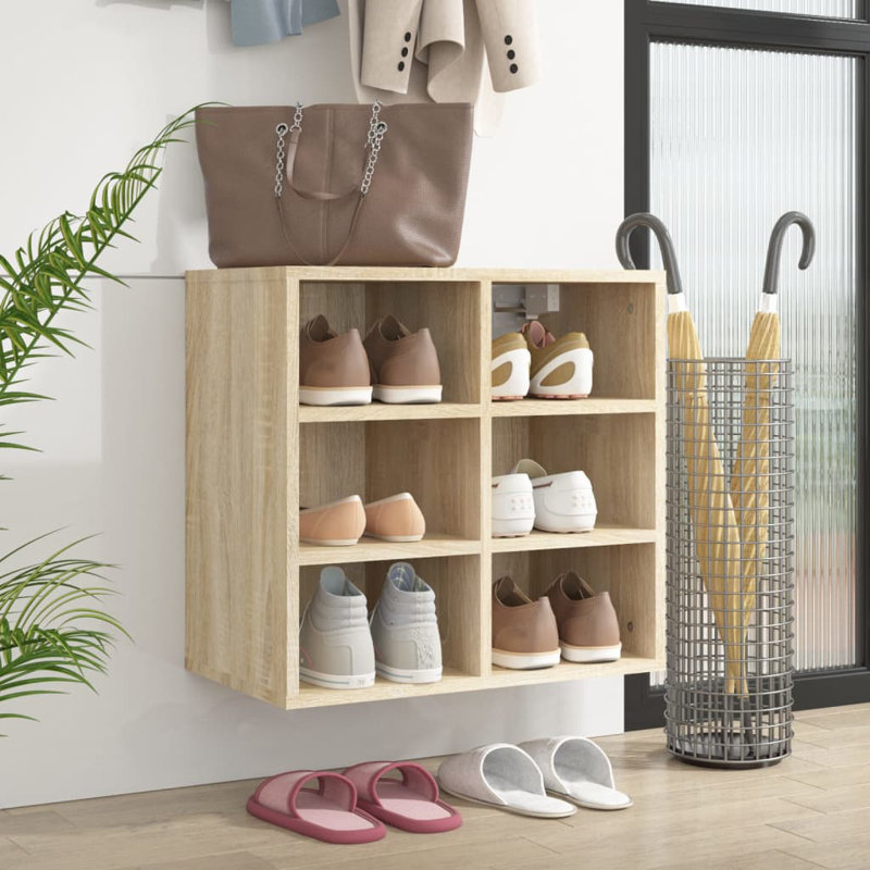 vidaXL Shoe Cabinet Engineered wood Shoe Cabinet, Sonoma Oak