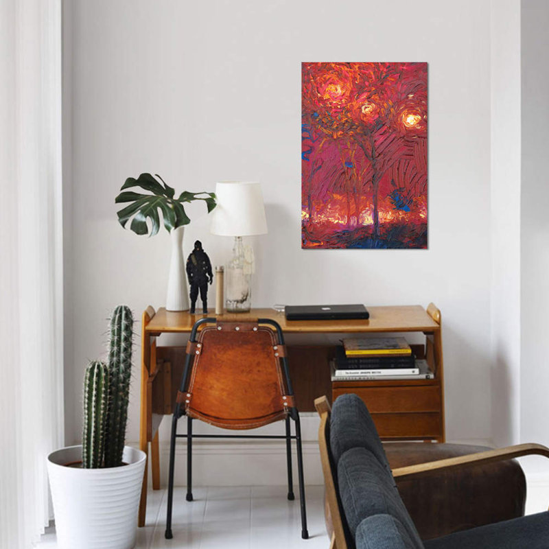 « rm 090 » par iris scott abstracts, impression sur toile, H 12 po x l 8 po x P 0,75 po, Toile tendue, Pas de tapis