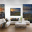 «Warm River Sunset» avec reproduction d'oies sur toile tendue-19242477