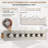 Rodeo 36-Inch LED & Music Rainfall Thermostatic Shower System with Slide Bar and 2-in-1 Handheld-97793327