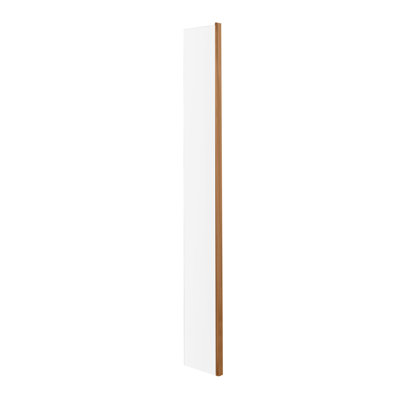 nuie 215mm Brushed Bronze Fixed Return Wetroom Screen