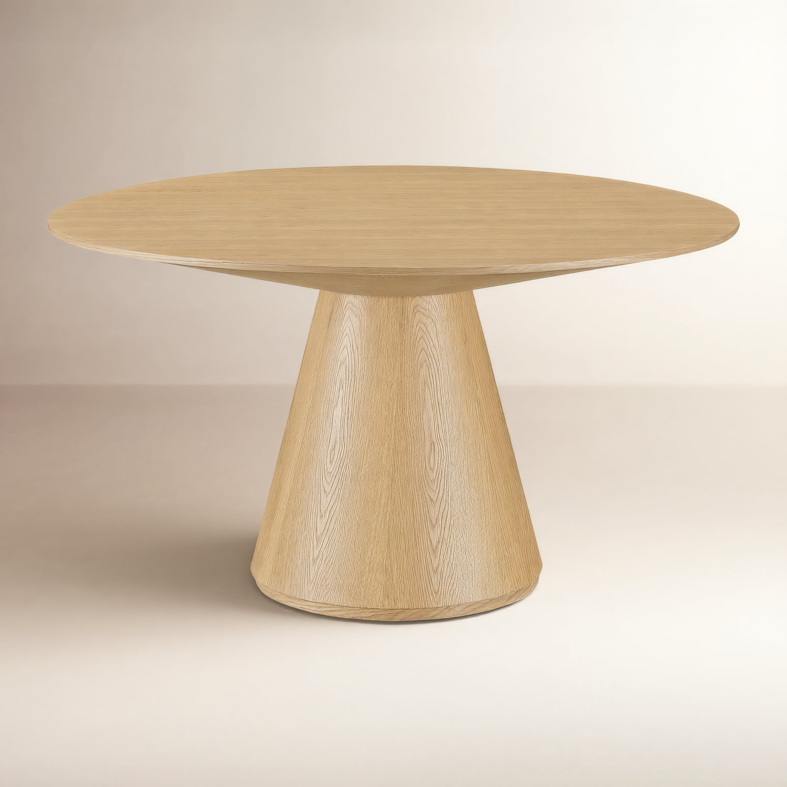 Royale 71" Dining Table, 29.5" H x 47" W x 47" L, Oak