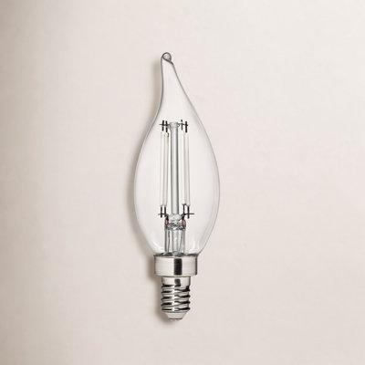 Branded Lamps 4W Flame Tip Clear LED Edison Bulb