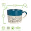 Nicola Spring - Spotted Rim Stoneware Coffee Mug -60545462