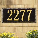 Egg and Dart 1-Line Wall Address Plaque