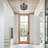 Solid Wood Semi Flush Mount