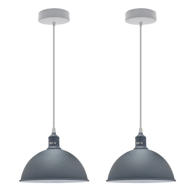 Gingras 2 - Light White Single Pendant, Grey, No