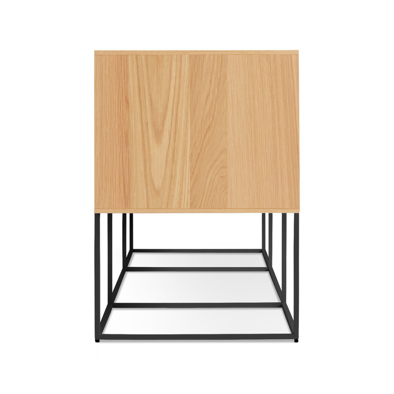 Rule 74'' W Console Table, White Oak