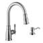 Évier de cuisine encastrable l 32 po x l 19 po avec robinet et distributeur de savon-48865100