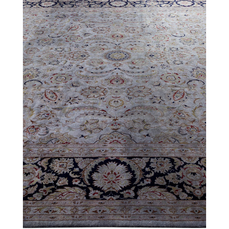 Yarleth One-of-a-Kind 8' X 10' New Age Wool Area Rug Grey