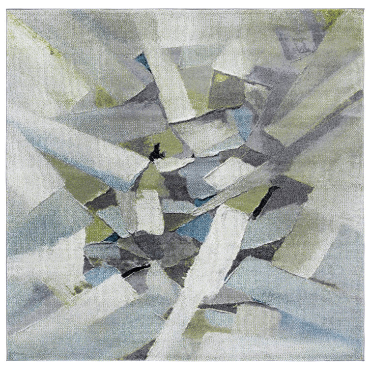 Gillo 6937 Area Rug In Green / Grey