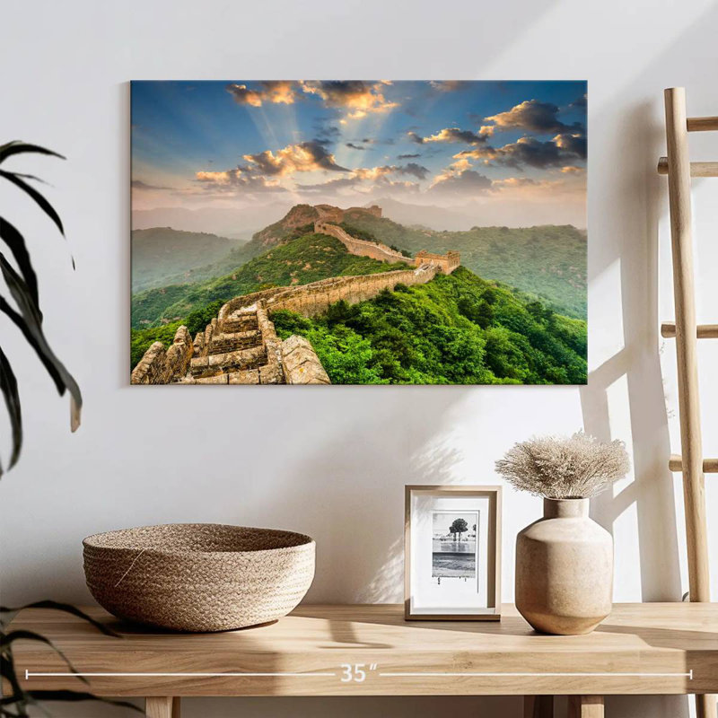 Ravi, la grande muraille de Chine, H 16 po x l 24 po