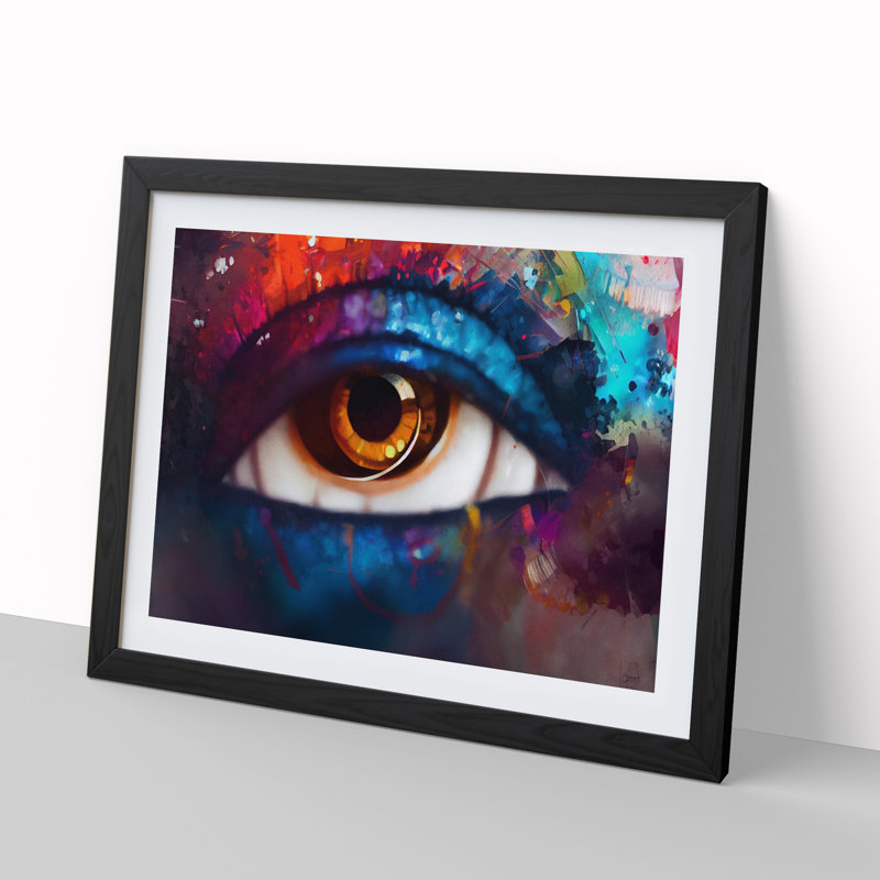 Glittering Eye Vol.1 - Framed Print, Black, 46cm H x 64cm W x 2cm D