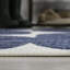 Tapis d'intérieur / extérieur bleu marine / crème à motif géométrique moderne Oliver-1090369629
