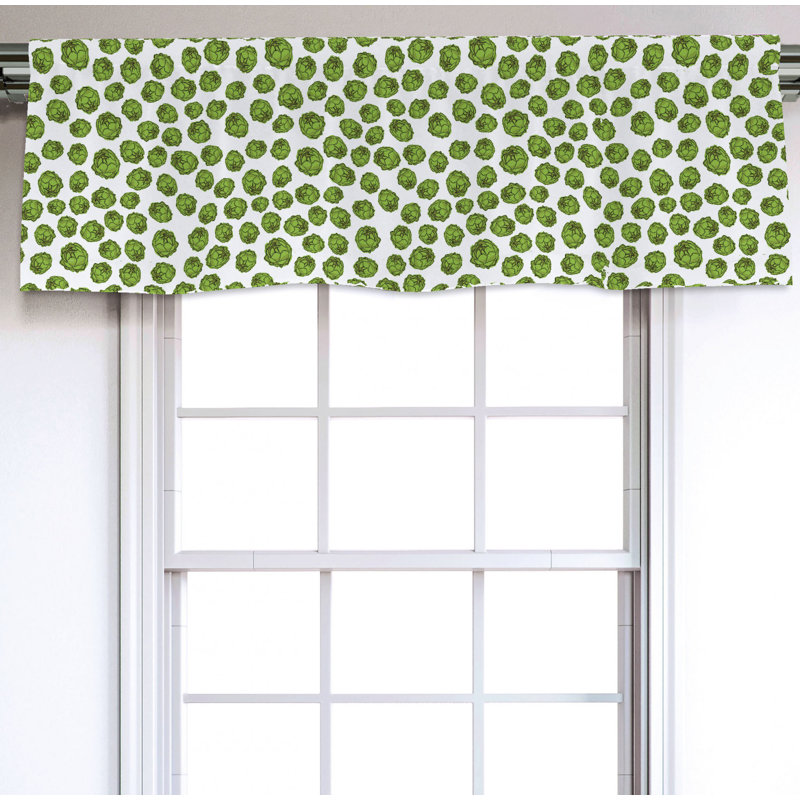 Sateen Ruffled Window Valance