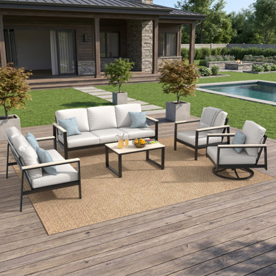 Ensemble de conversation avec canapé 5 pièces Townsend avec coussins Sunbrella®