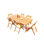 Surfliner Outdoor 7 - Piece Teak Dining Set