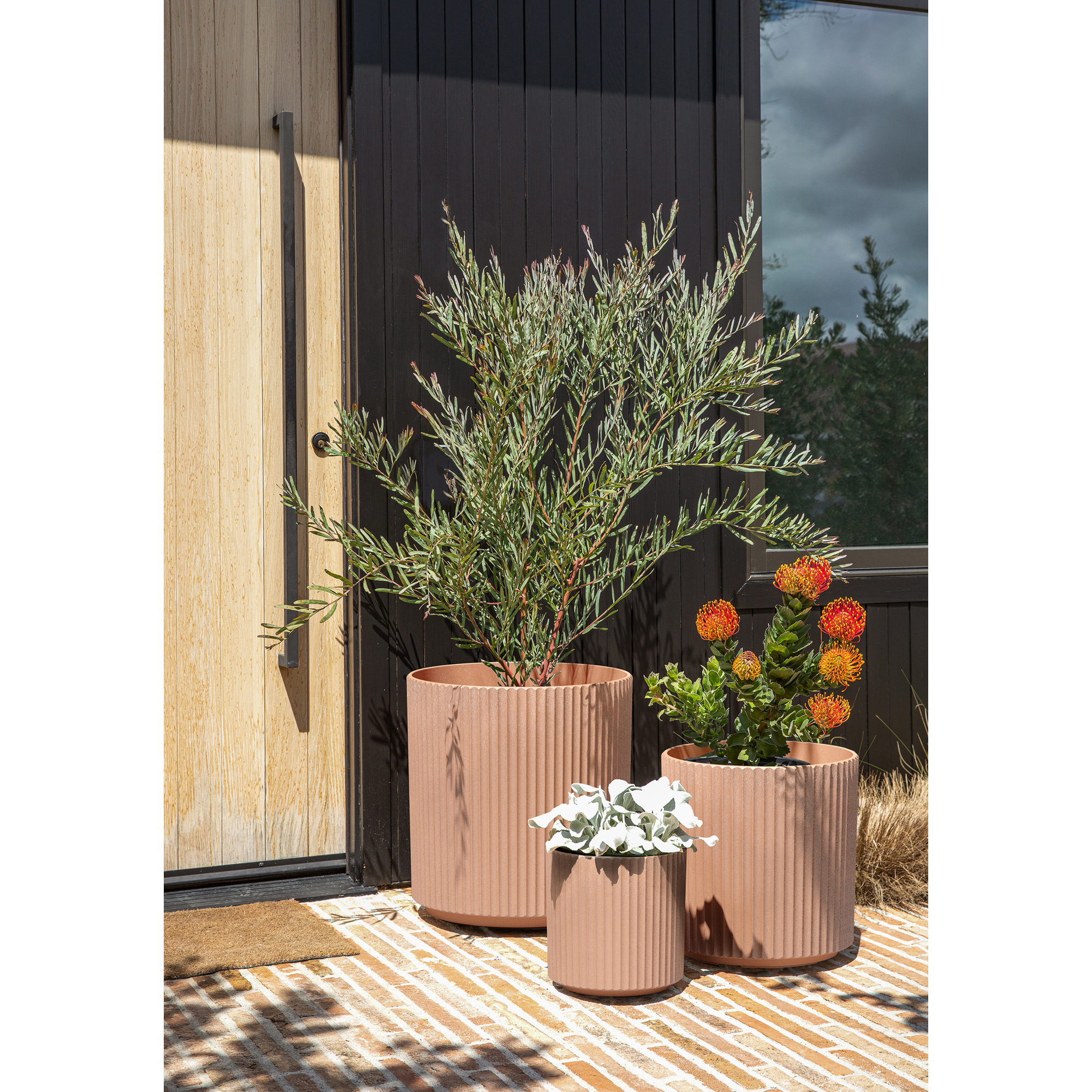 Demi Series Round Planter Set of 3, Terracotta