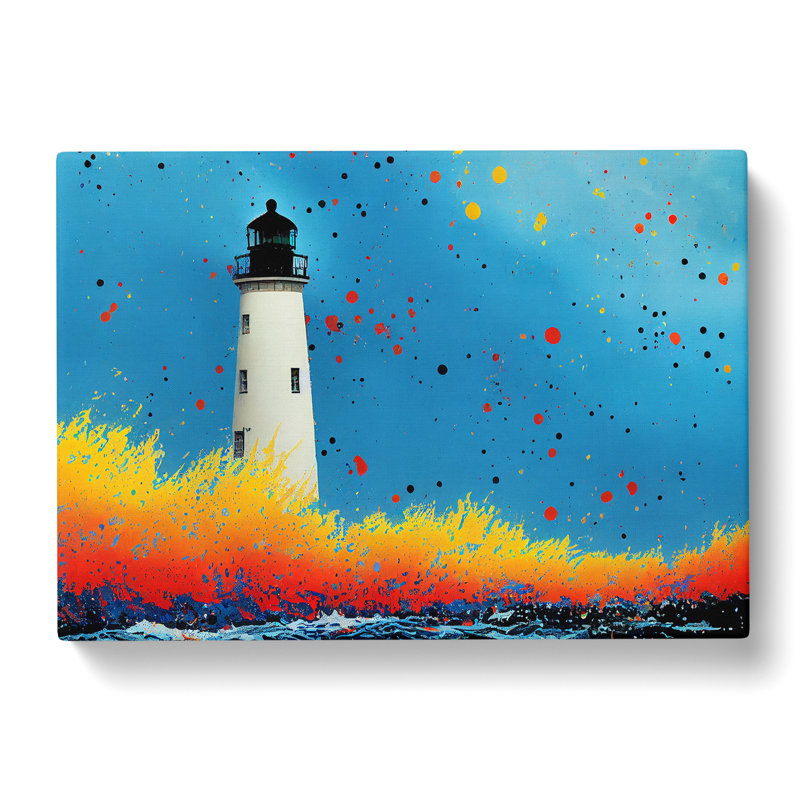 Lighthouse Splash Vol.3 Abstract - Wrapped Canvas, 40cm H x 60cm W x 3cm D