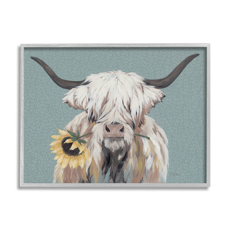 Art mural texturé giclée Highland, H 24 po x l 30 po x P 1,5 po, Estampe numérique Farmhouse