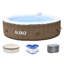 Spa gonflable en vinyle 130 jets pour 6 personnes Aleko-32701843