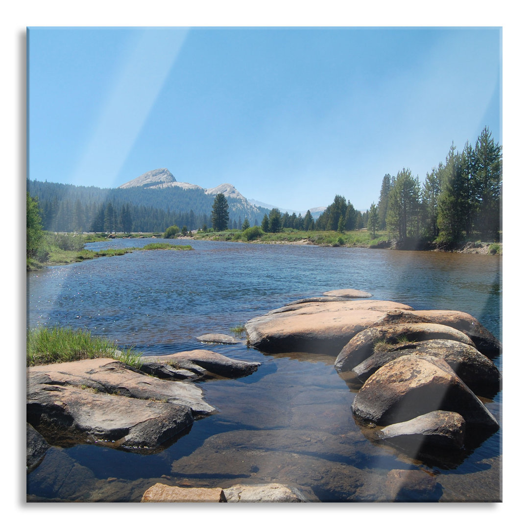 Ungerahmtes Foto auf Glas "River in Yosemite National Park"