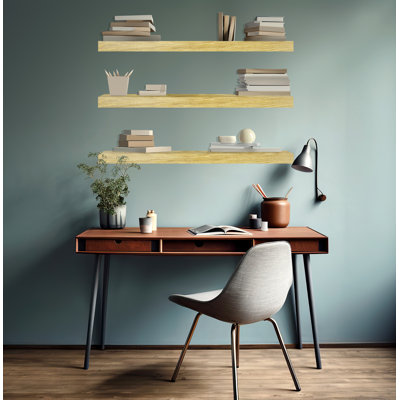 3 Piece Oak Floating Shelf