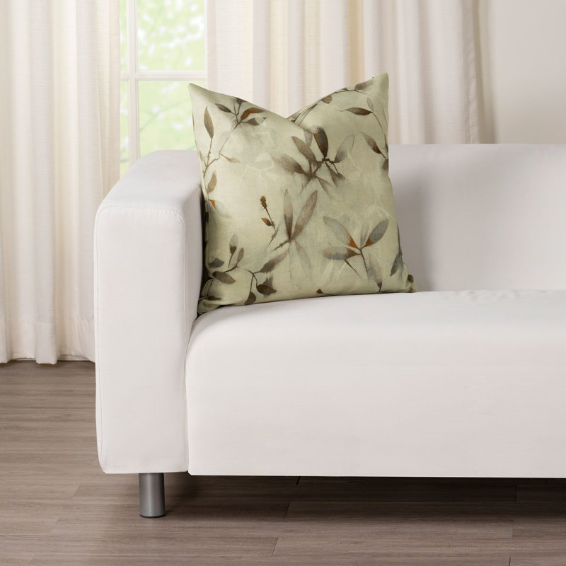 Floral Reversible Throw Pillow, 21" x 21"